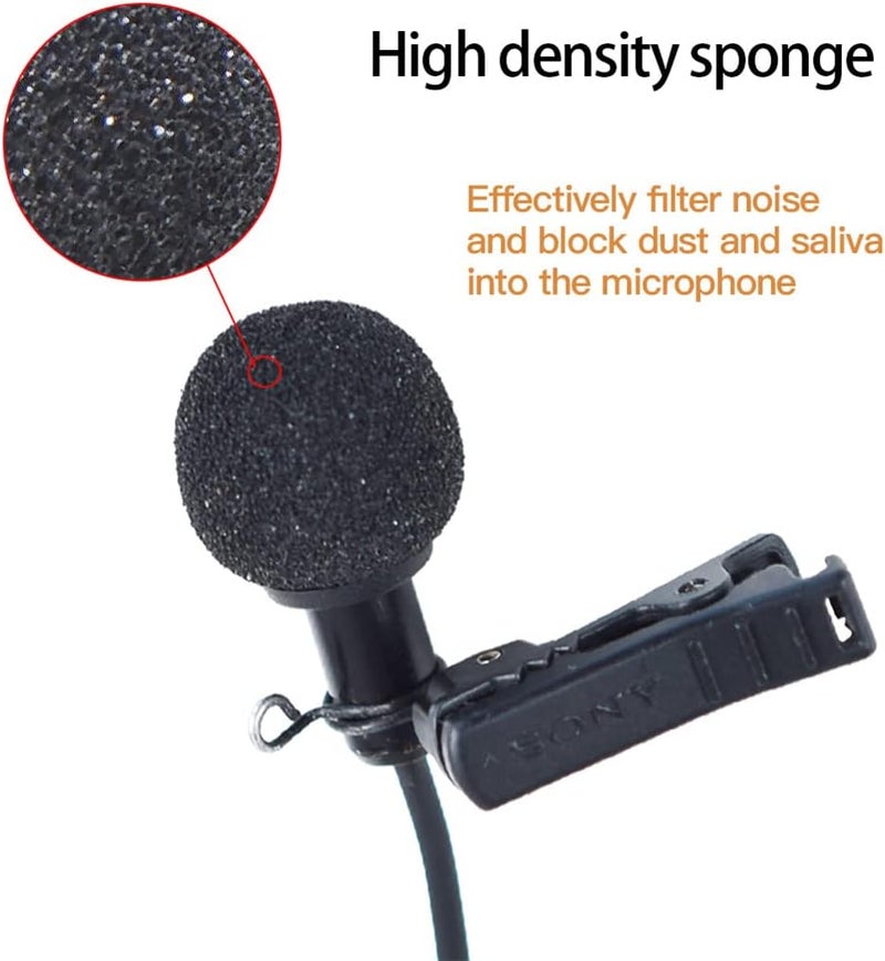 KITCADA Foam Mic Covers Foam Lavelier Windscreen, Lapel Microphone Foam Cover for Sony Lavalier Microphone Windscreen Replacement Foam Windscreen, Pack of 3 - Image 4